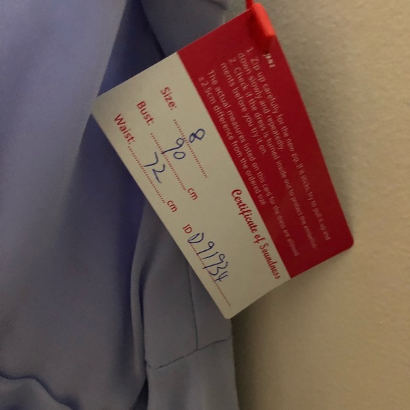 Lavender A-line Sleeveless Zip up Bridesmaid Dress - Picture 4 of 5